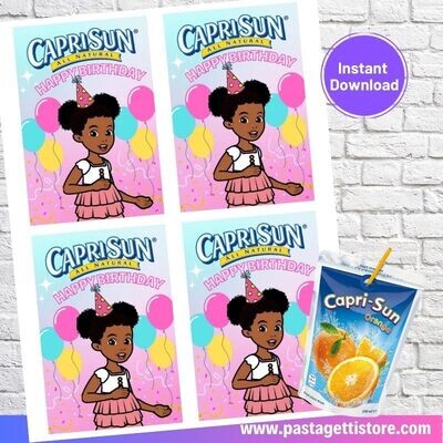 Gracie's Corner Capri Sun Labels Printable