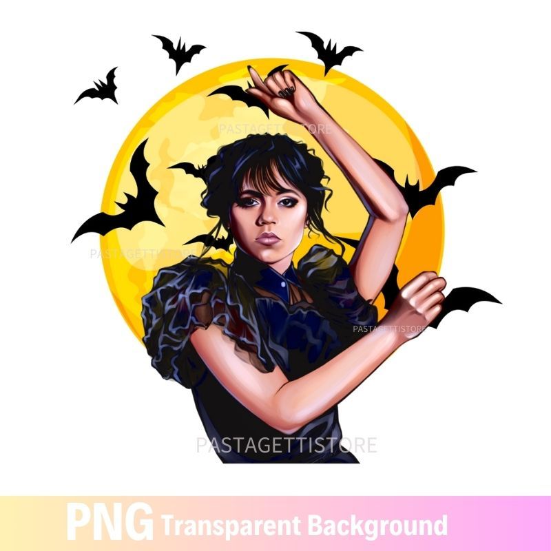 Wednesday Addams PNG Image Dance Girl