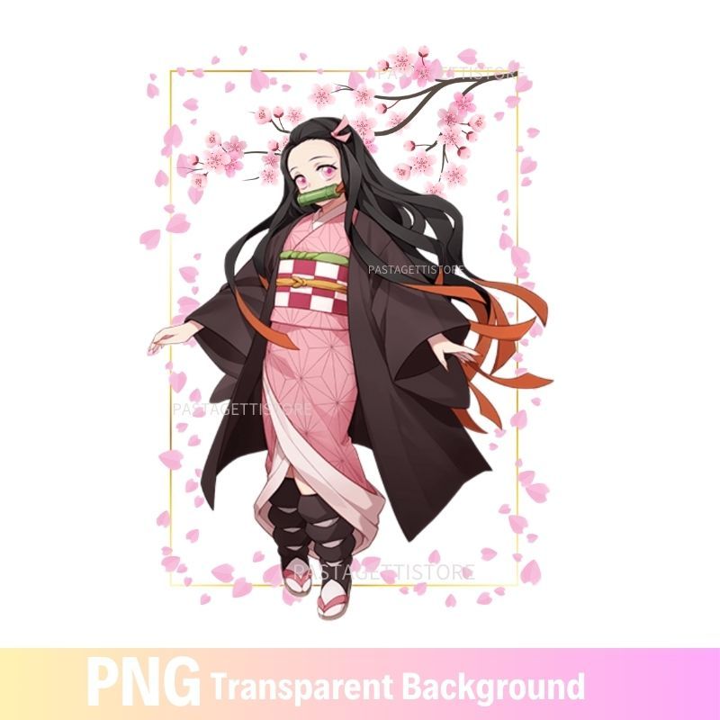 Nezuko Demon Slayer PNG Transparent Image
