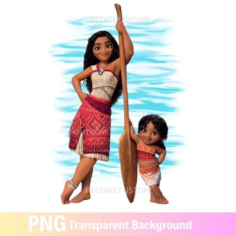 Moana and Simea PNG image Clipart