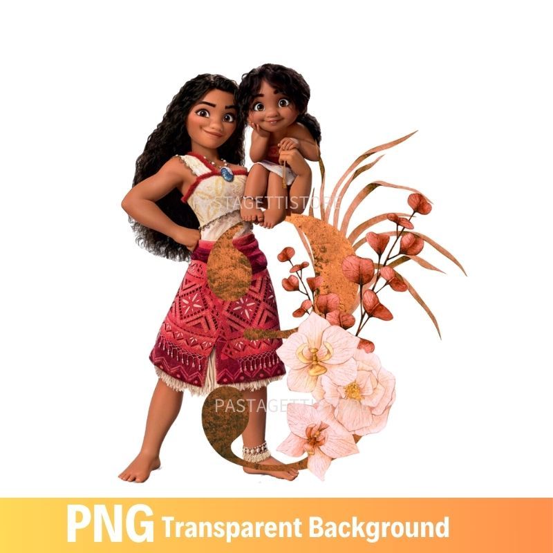 Moana and Simea Birthday PNG image 3rd Three