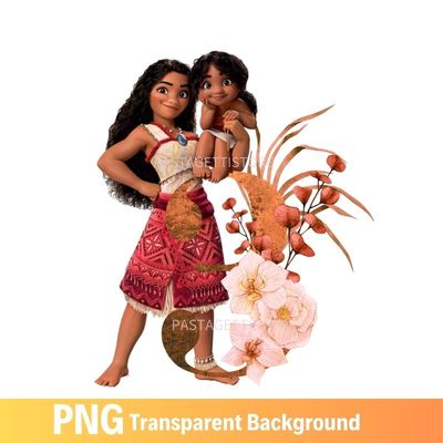 Moana and Simea Birthday PNG image 3rd Three
