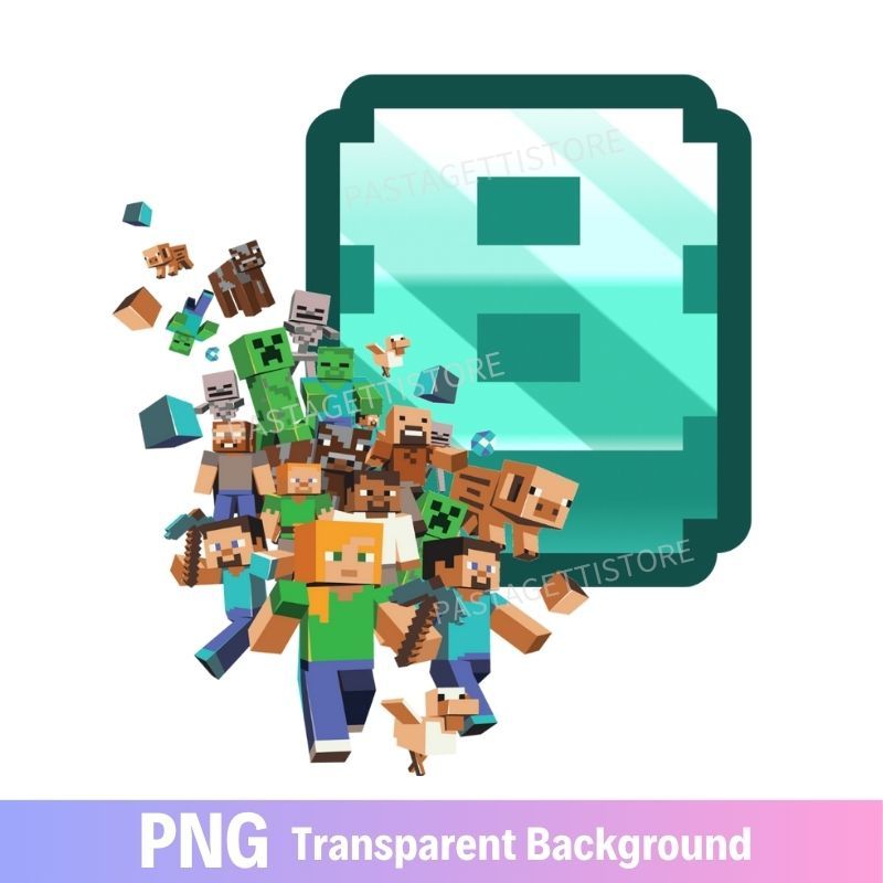 Minecraft Birthday PNG image Clipart 8th Eight