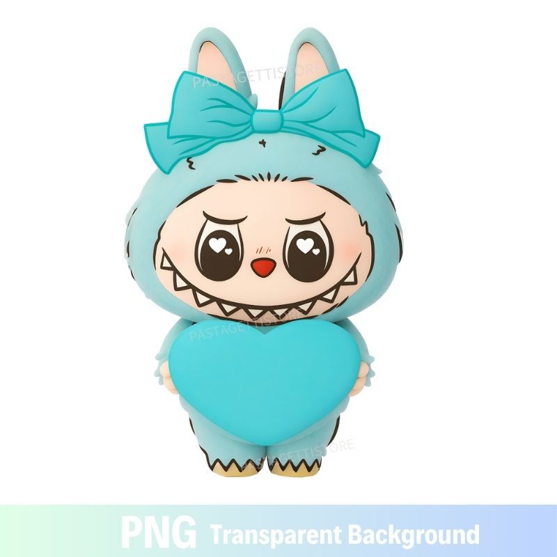 Labubu PNG Clipart Image Heart