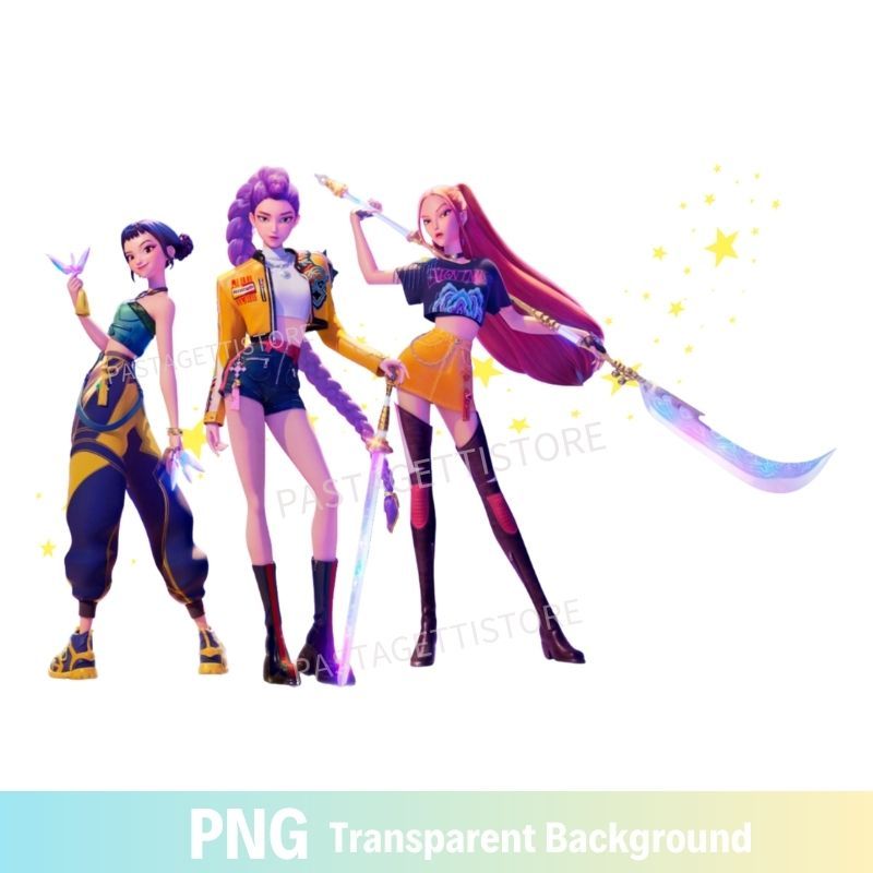 Huntrix Kpop Demon Hunters PNG image