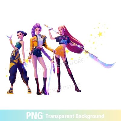 Huntrix Kpop Demon Hunters PNG image
