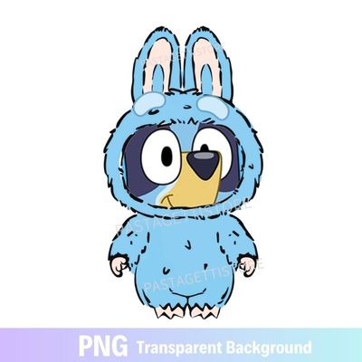 Bluey Bingo PNG Image Labubu Style