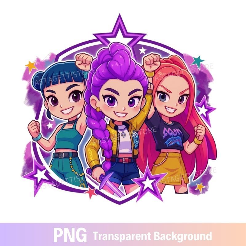 Kpop Demon Hunters Huntrix PNG