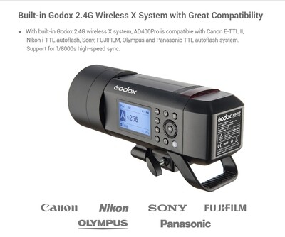 Godox  WITSTRO All-in-One Outdoor Flash AD400Pro
