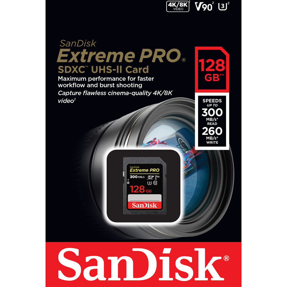 SanDisk 128GB Extreme PRO SDXC UHS-II
