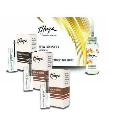 Brow Intensifier Color Cream (4ml) - Cofanetto con struccante curcuma (50ml) Thuya