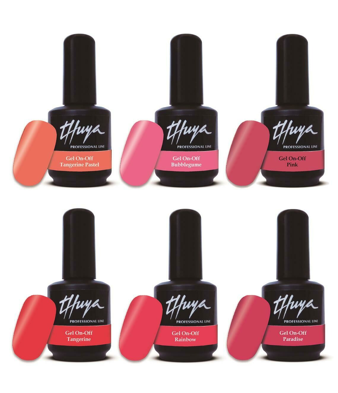 Gel On Off  Thuya Collezione - 003 Shades of Pink, Colore: Cofanetto (6pz)