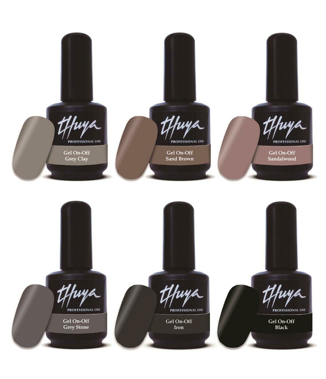 Gel On Off  Thuya Collezione - 013 Shades of Sand, Colore: Cofanetto (6pz)