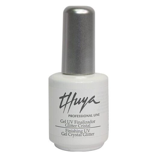 Top Glitter Crystal - sigillante anti UV con Glitter (14 ml) Thuya
