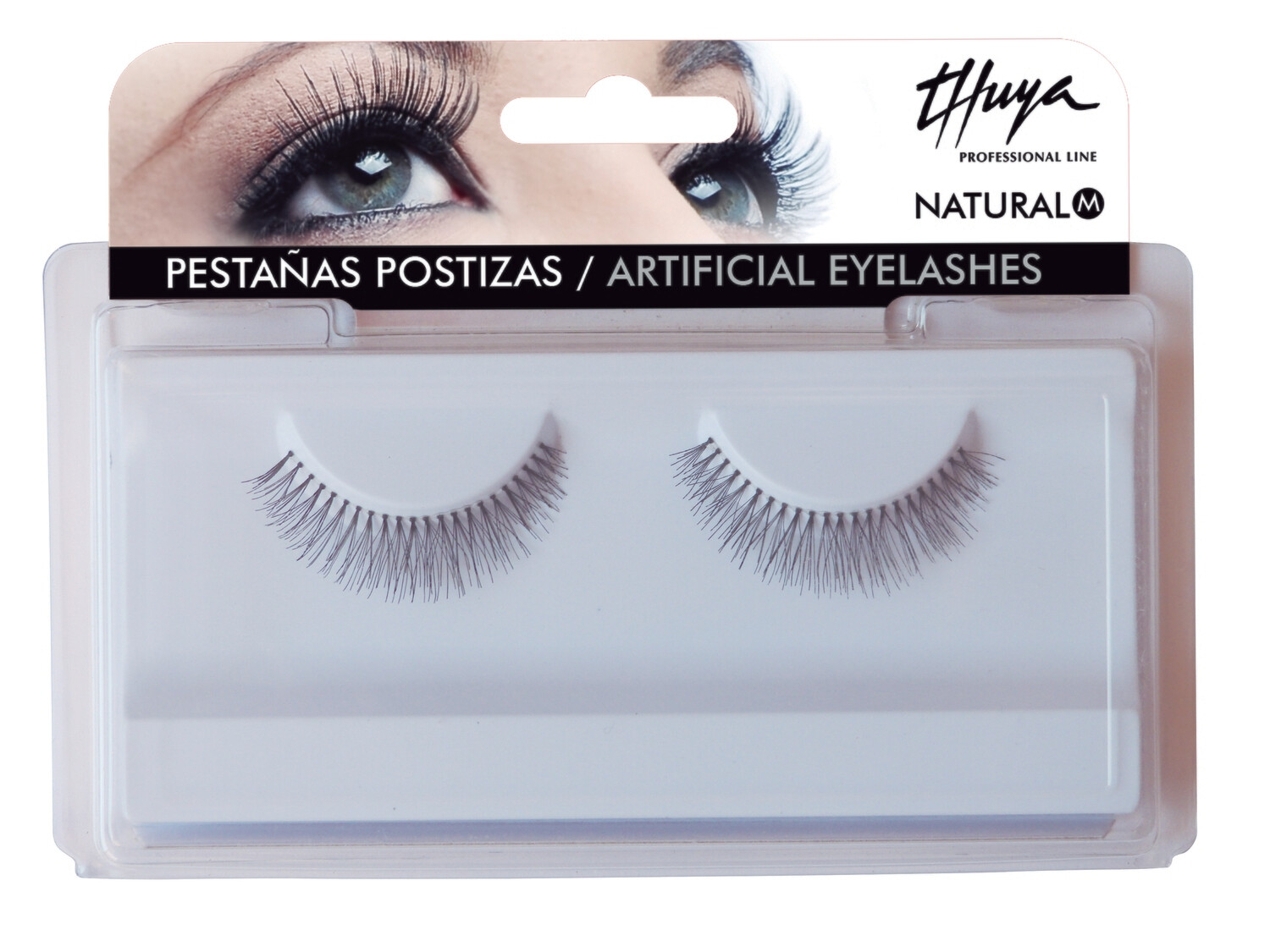 Ciglia finte in striscia (coppia) - Natural M Thuya