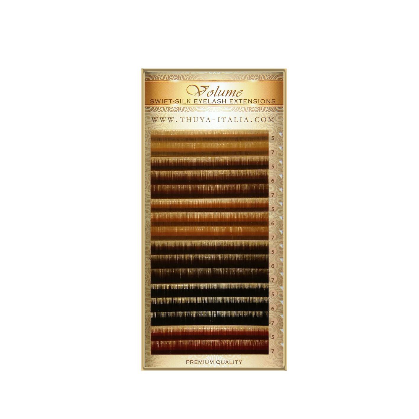 Extension sopracciglia Volume Swift Silk 0,10mm Straight (dritte)