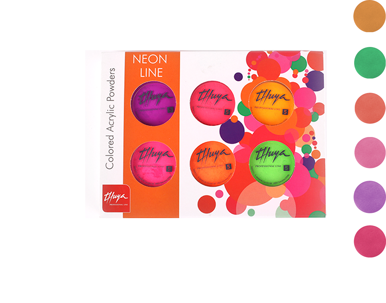 Polvere acrilica colorata - Neon line Thuya (6pz)