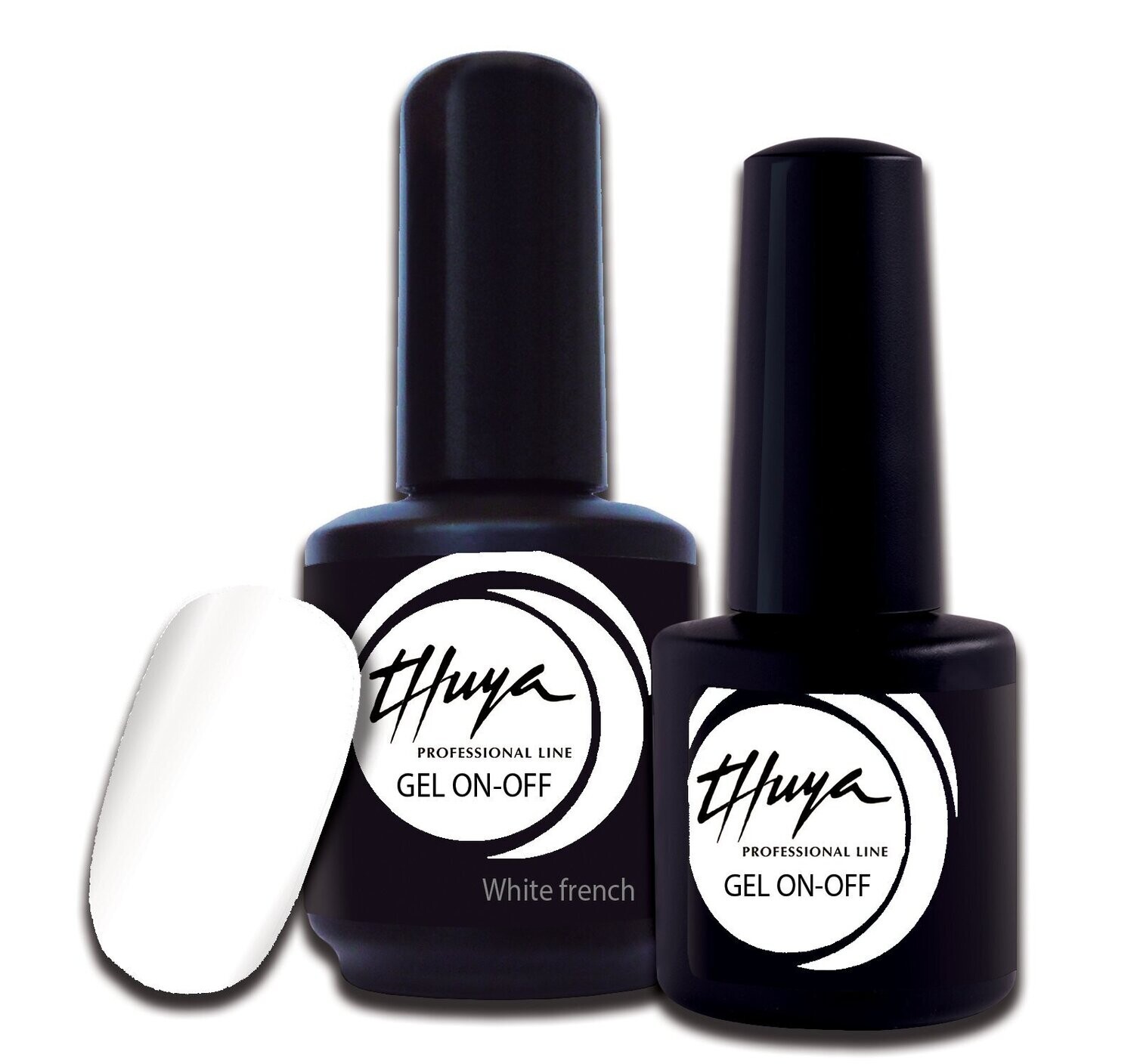 Smalto semipermanente Thuya - Gel ON OFF - 001 - White french, Formato: 7 ml