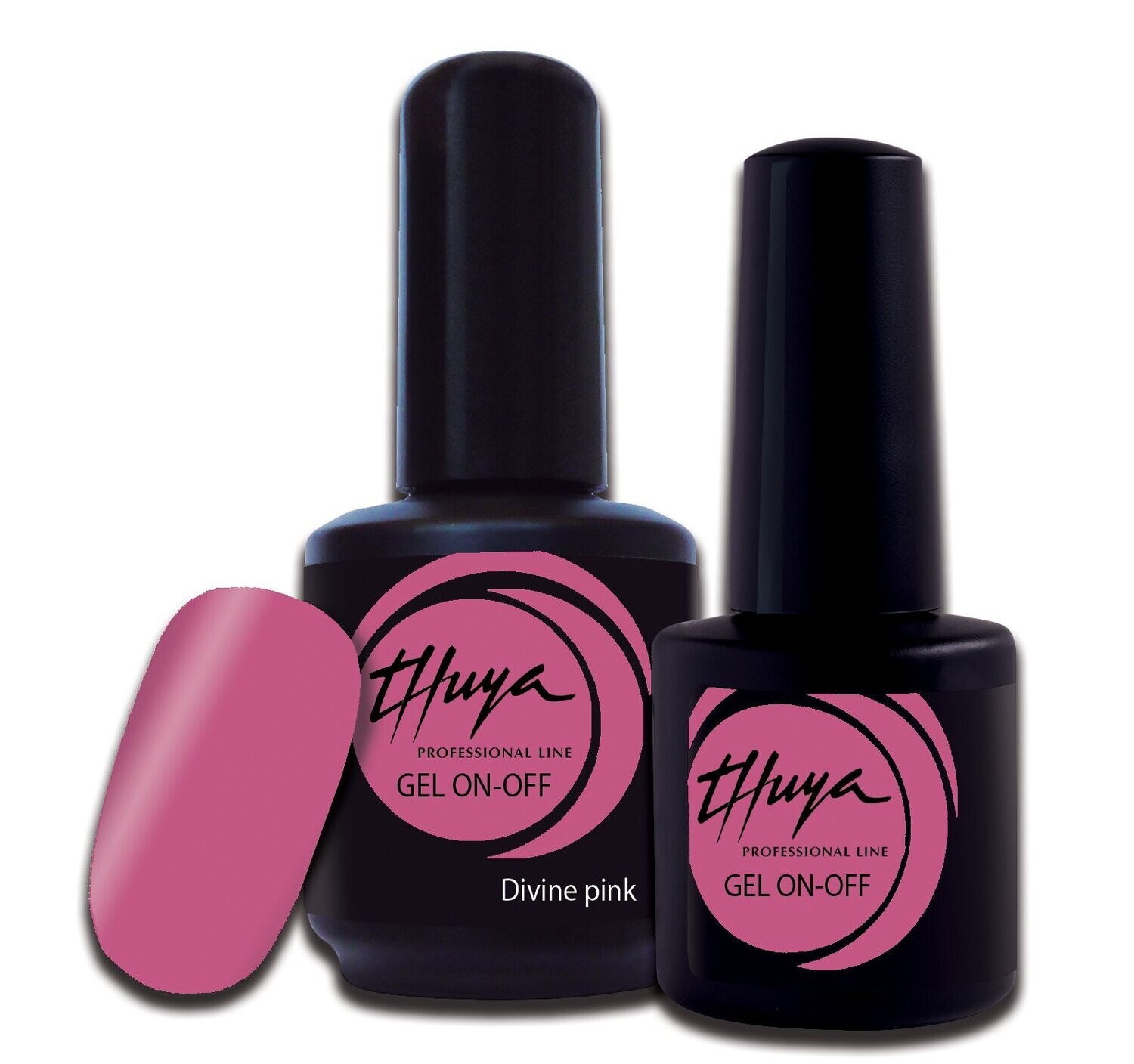 Smalto semipermanente Thuya - Gel ON OFF - 009 - Divine pink, Formato: 7 ml