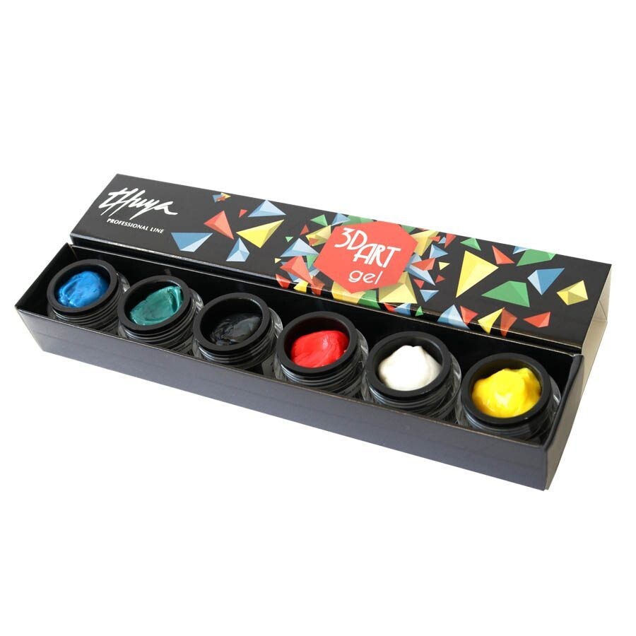 KIT Gel 3D Art - Plastilina(6pz) Thuya