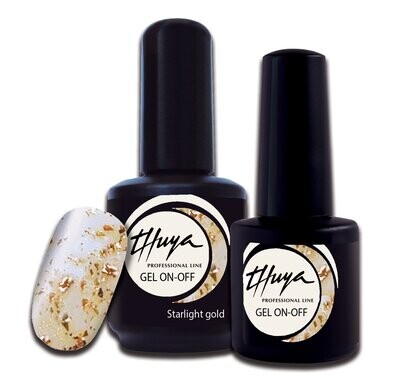 Smalto semipermanente Thuya - Gel ON OFF - 067 - Starlight gold