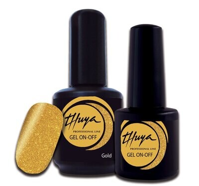 Smalto semipermanente Thuya - Gel ON OFF - 104 - Gold Smalto semipermanente Thuya - Gel ON OFF - 104 - Gold
