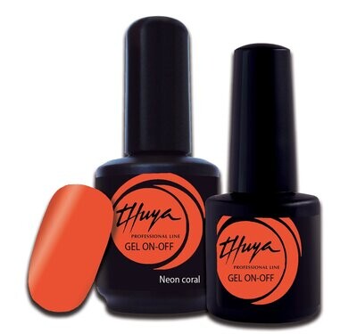 Smalto semipermanente Thuya - Gel ON OFF - 098 - Neon coral Smalto semipermanente Thuya - Gel ON OFF - 098 - Neon coral