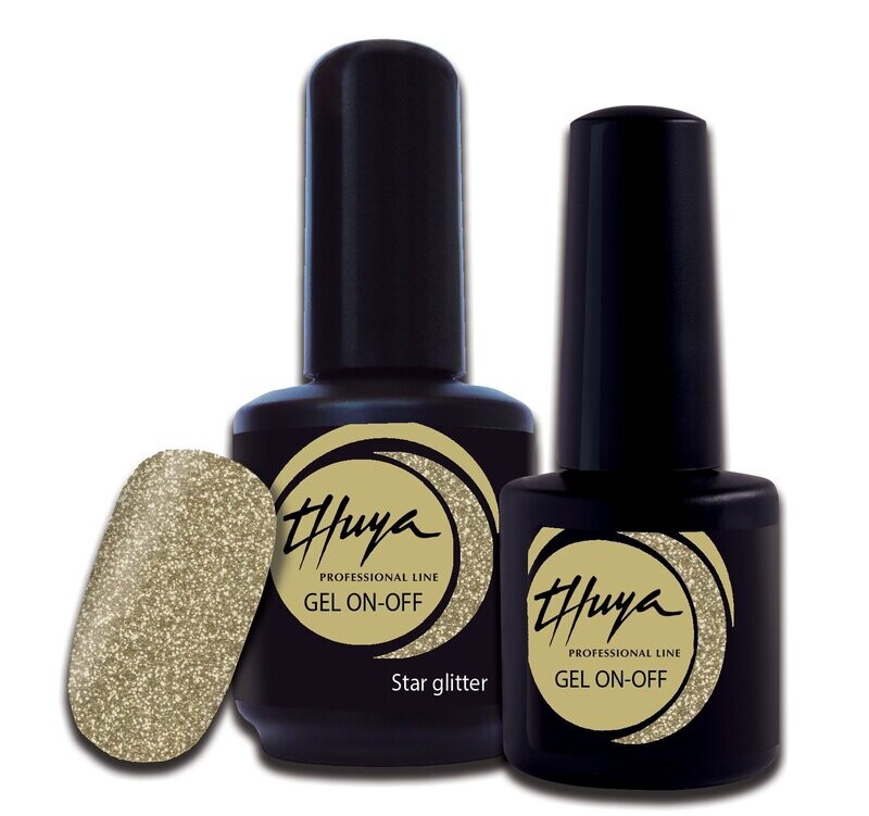 Smalto semipermanente Thuya - Gel ON OFF - 162- Star glitter