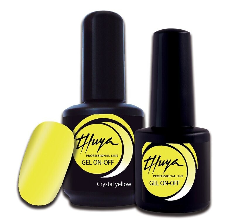 Smalto semipermanente Thuya - Gel ON OFF - 168- Crystal yellow