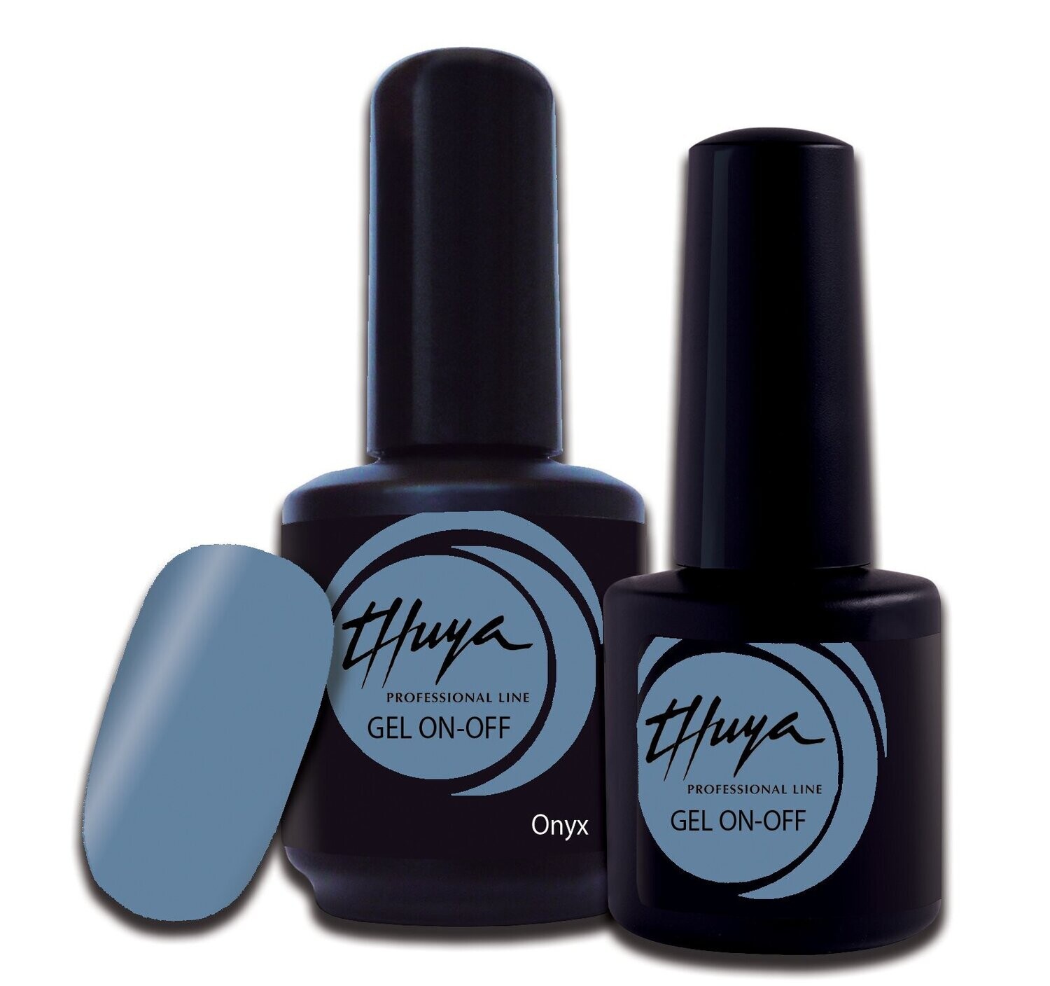 Smalto semipermanente Thuya - Gel ON OFF - 057 - Onyx, Formato: 7 ml