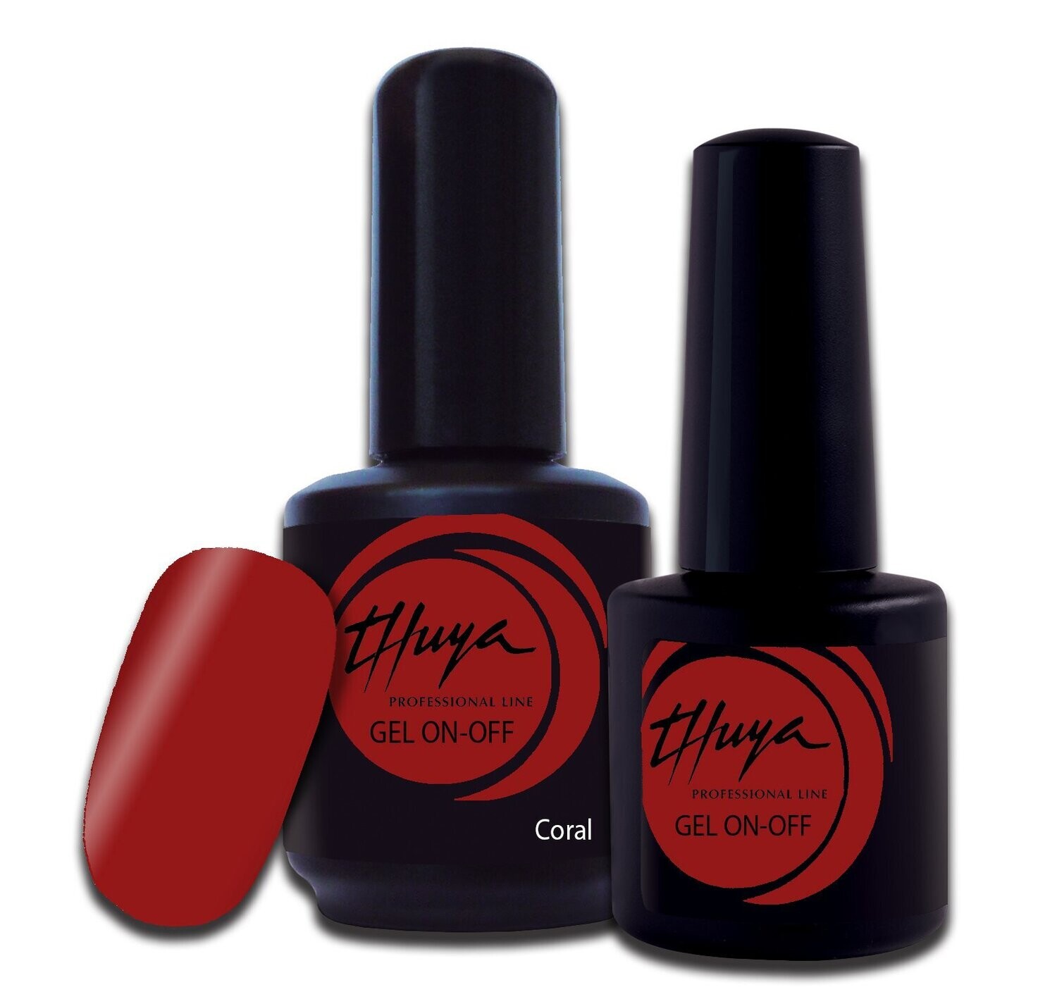 Smalto semipermanente Thuya - Gel ON OFF - 015 - Coral, Formato: 7 ml