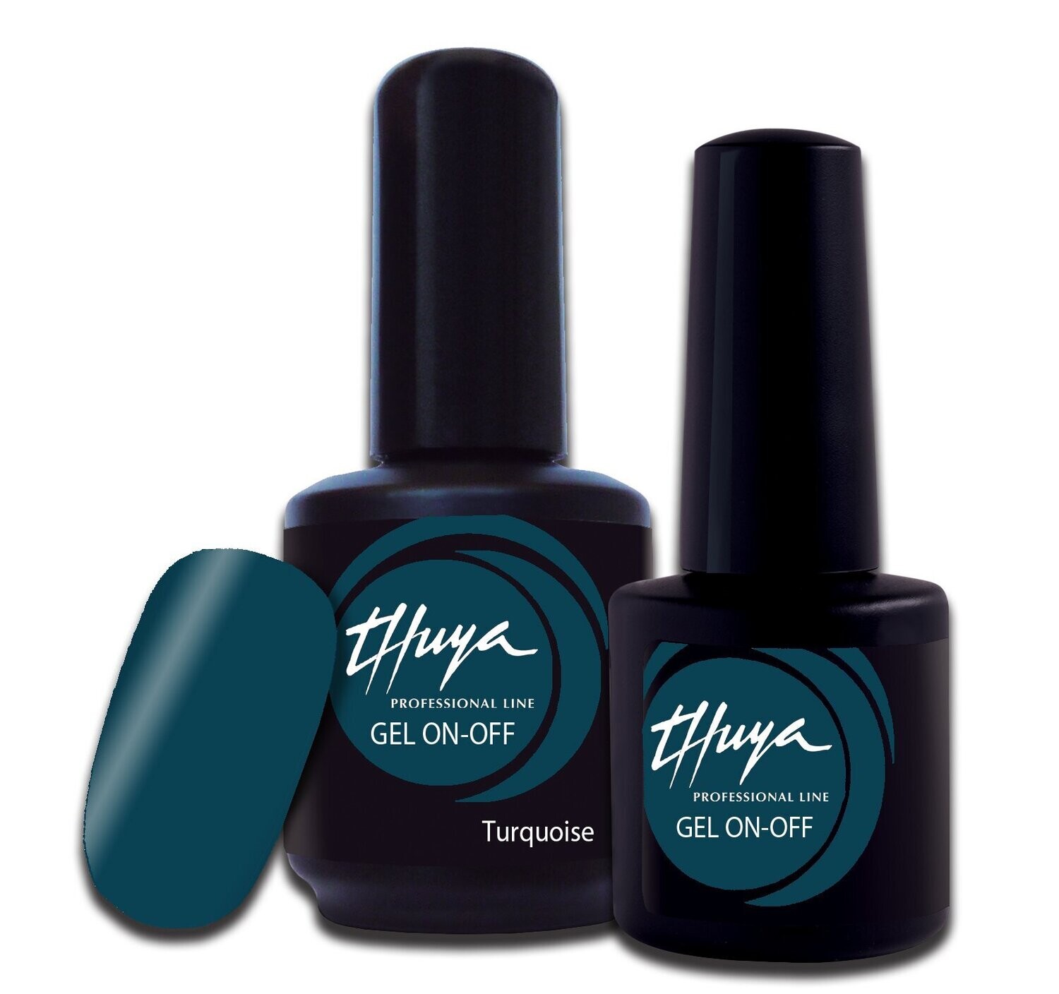 Smalto semipermanente Thuya - Gel ON OFF - 027 - Turquoise, Formato: 7 ml