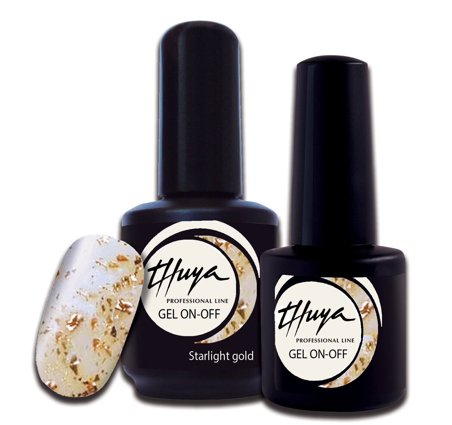Smalto semipermanente Thuya - Gel ON OFF - 067 - Starlight gold, Formato: 7 ml
