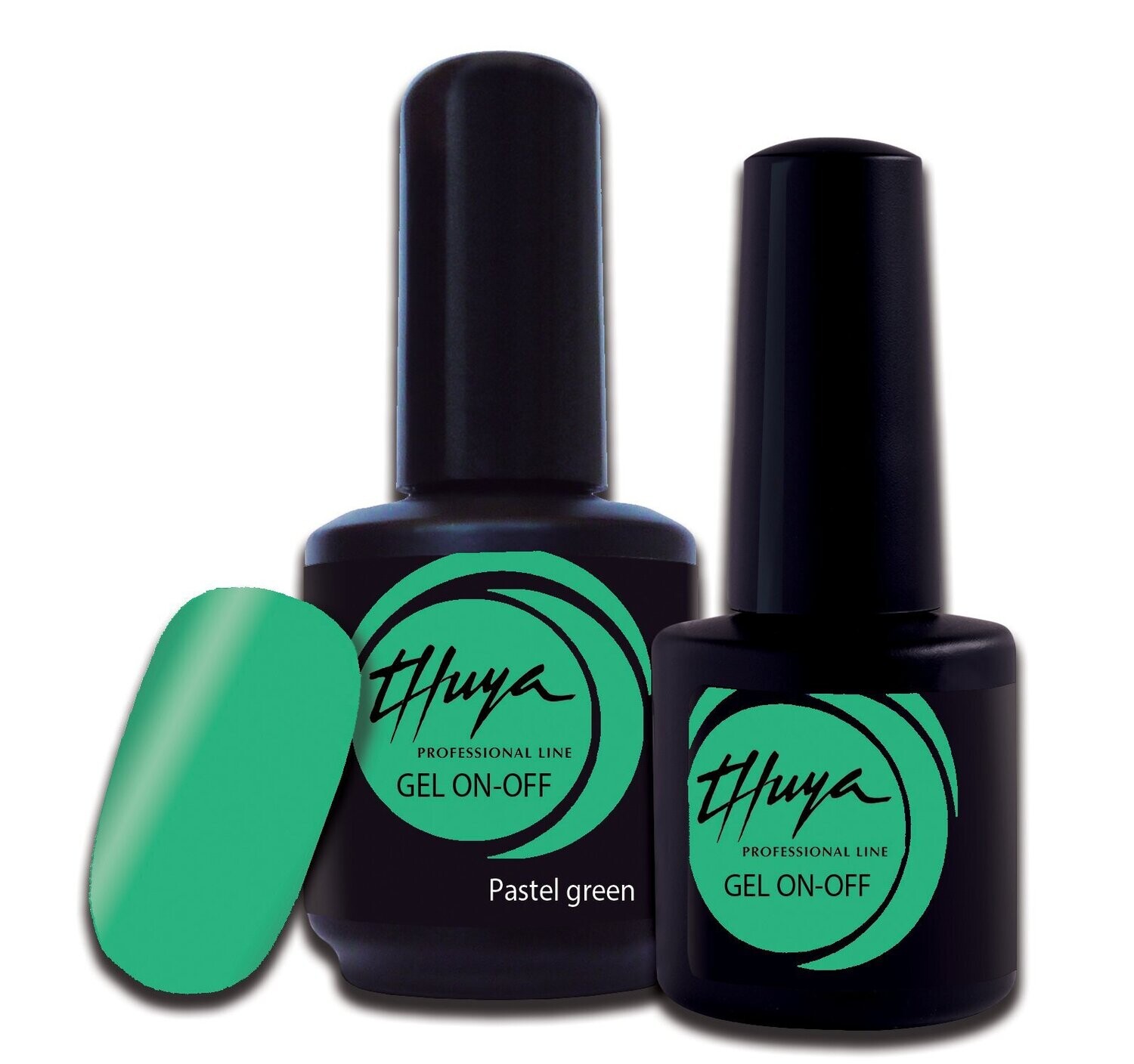 Smalto semipermanente Thuya - Gel ON OFF - 032 - Pastel green, Formato: 7 ml