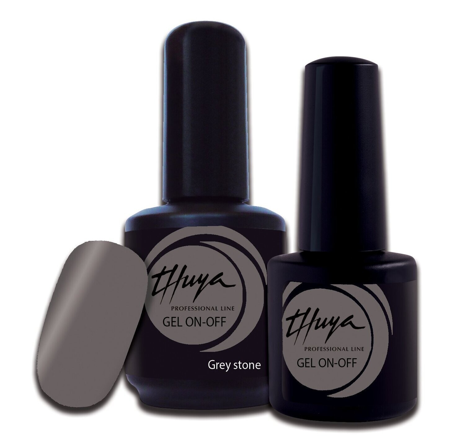 Smalto semipermanente Thuya - Gel ON OFF - 022 - Grey stone, Formato: 7 ml