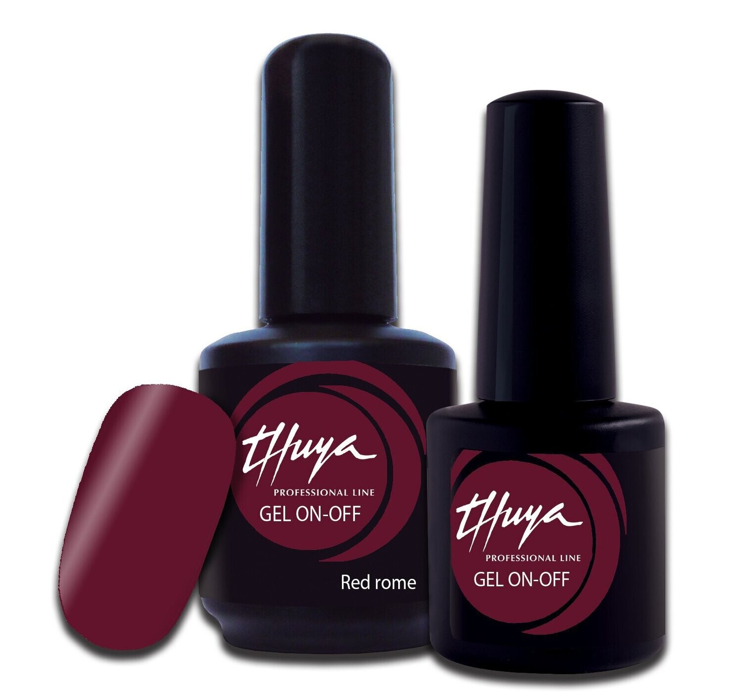 Smalto semipermanente Thuya - Gel ON OFF - 053 - Red rome, Formato: 7 ml
