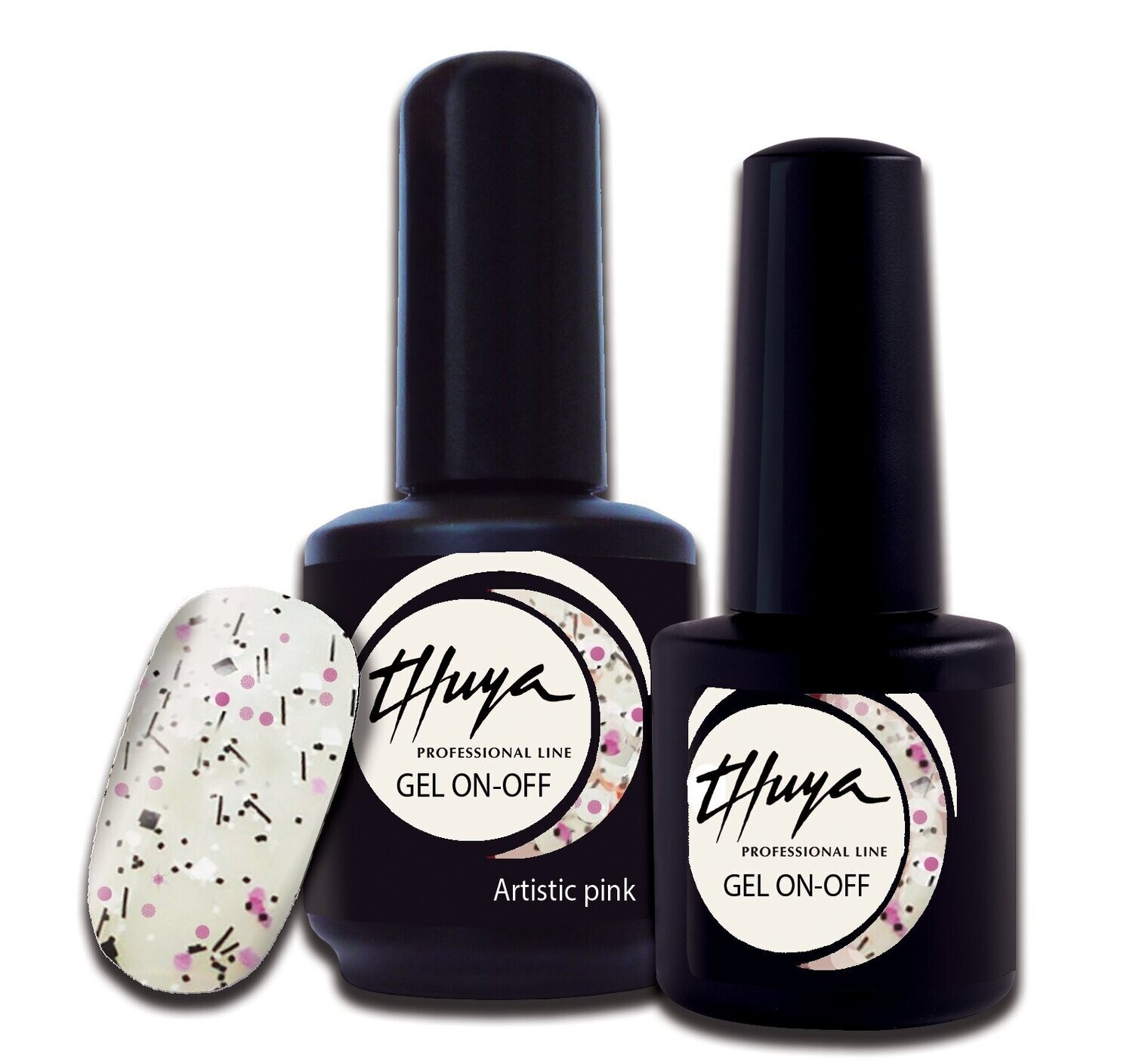 Smalto semipermanente Thuya - Gel ON OFF - 066 - Artistic pink, Formato: 7 ml