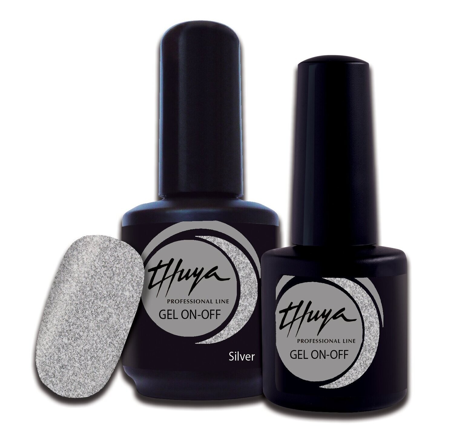 Smalto semipermanente Thuya - Gel ON OFF - 102 - Silver, Formato: 7 ml