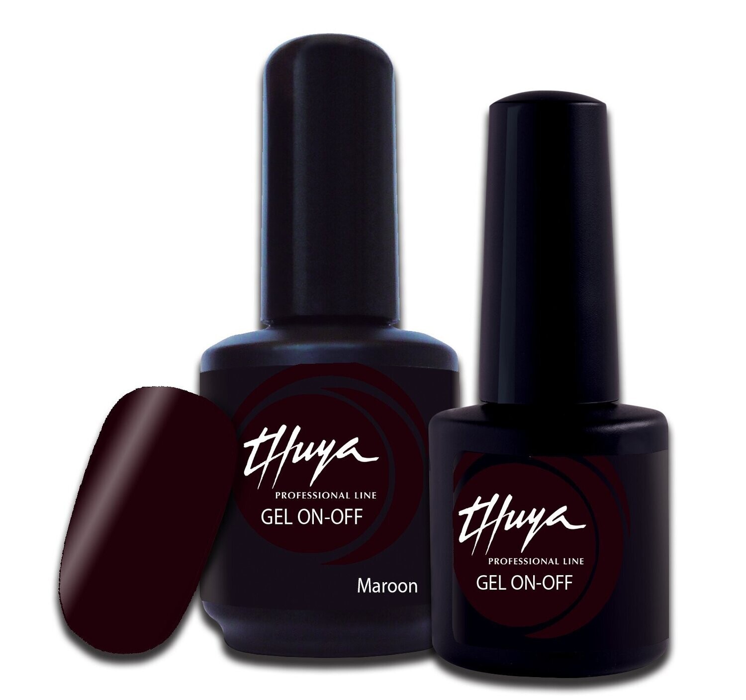 Smalto semipermanente Thuya - Gel ON OFF - 143 - Maroon, Formato: 7 ml
