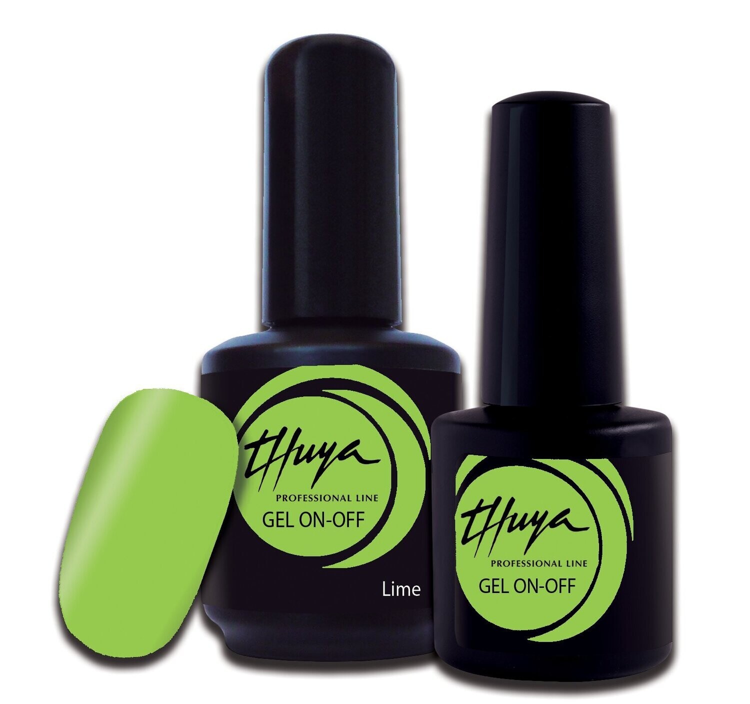 Smalto semipermanente Thuya - Gel ON OFF - 174- Lime, Formato: 7 ml