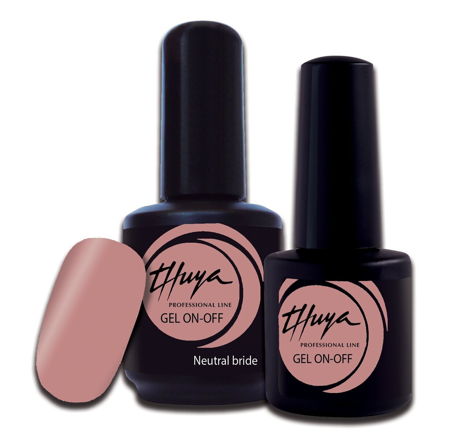 Smalto semipermanente Thuya - Gel ON OFF - 184- Neutral bride, Formato: 7 ml