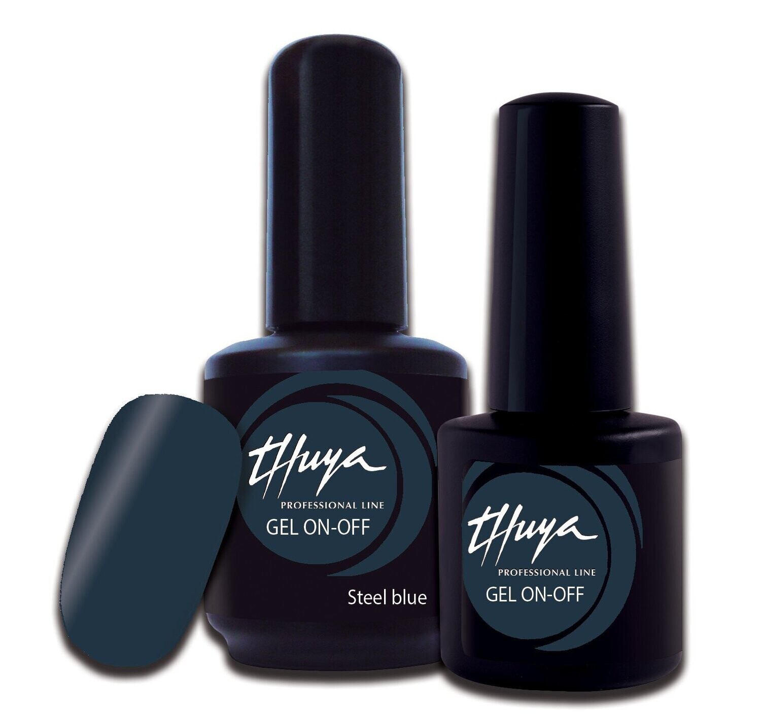 Smalto semipermanente Thuya - Gel ON OFF - 187- Steel blue, Formato: 7 ml