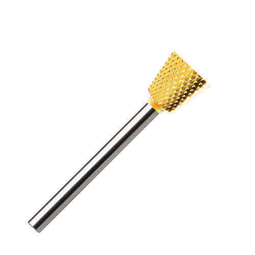 Fresa carbonio - oro - tronco di cono inverso