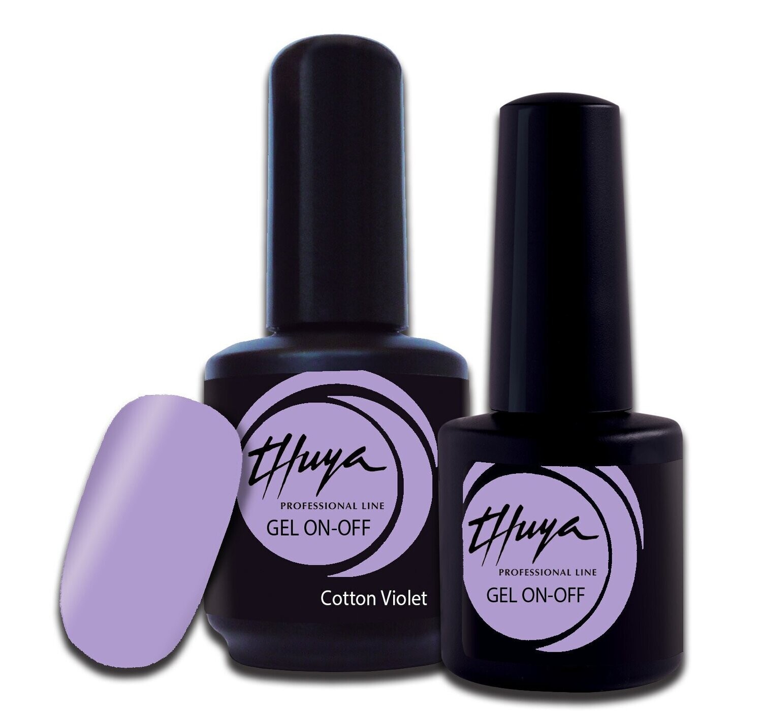 Smalto semipermanente Thuya - Gel ON OFF - 195 - Cotton violet