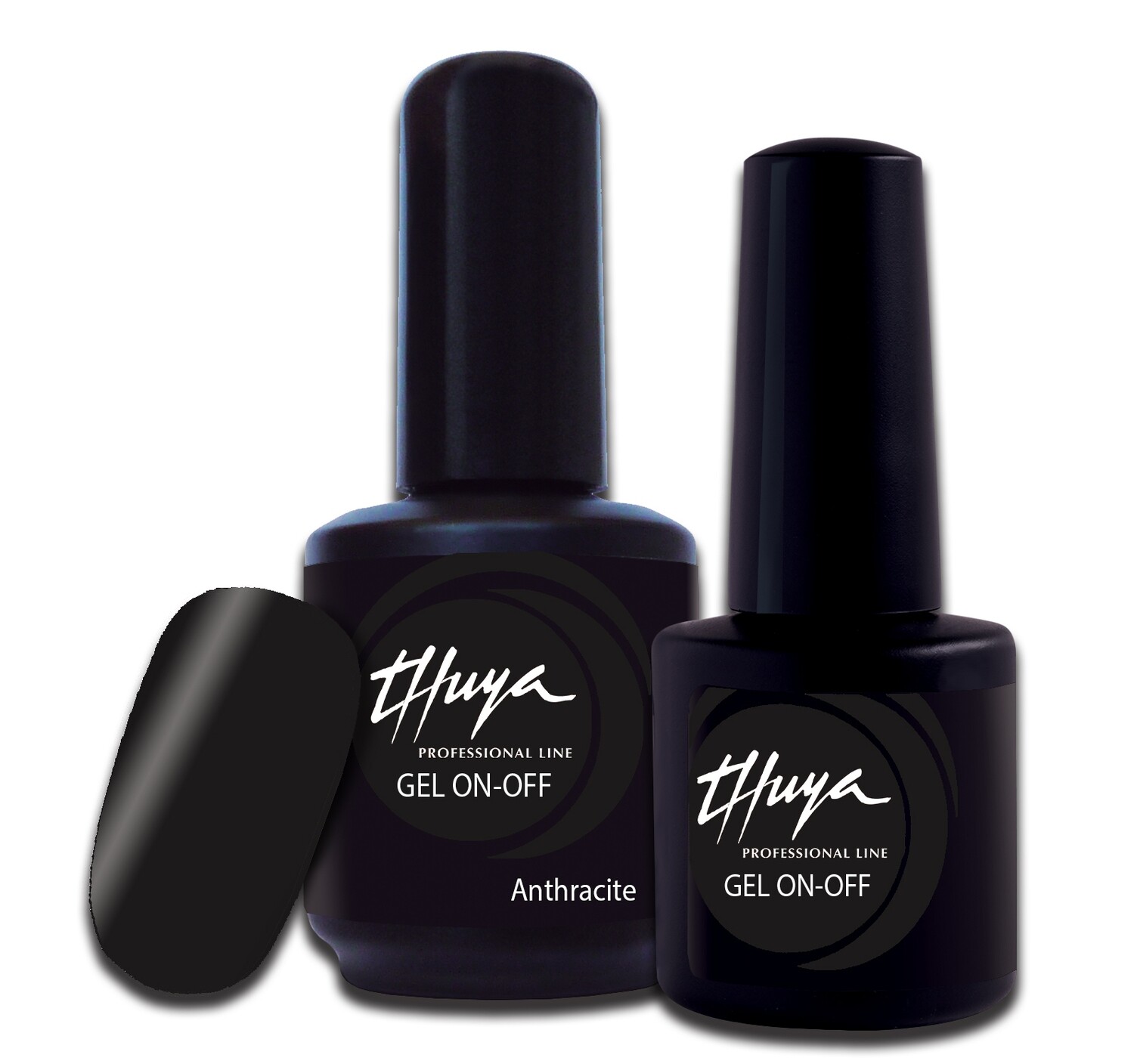 Smalto semipermanente Thuya - Gel ON OFF - 200 - Anthracite