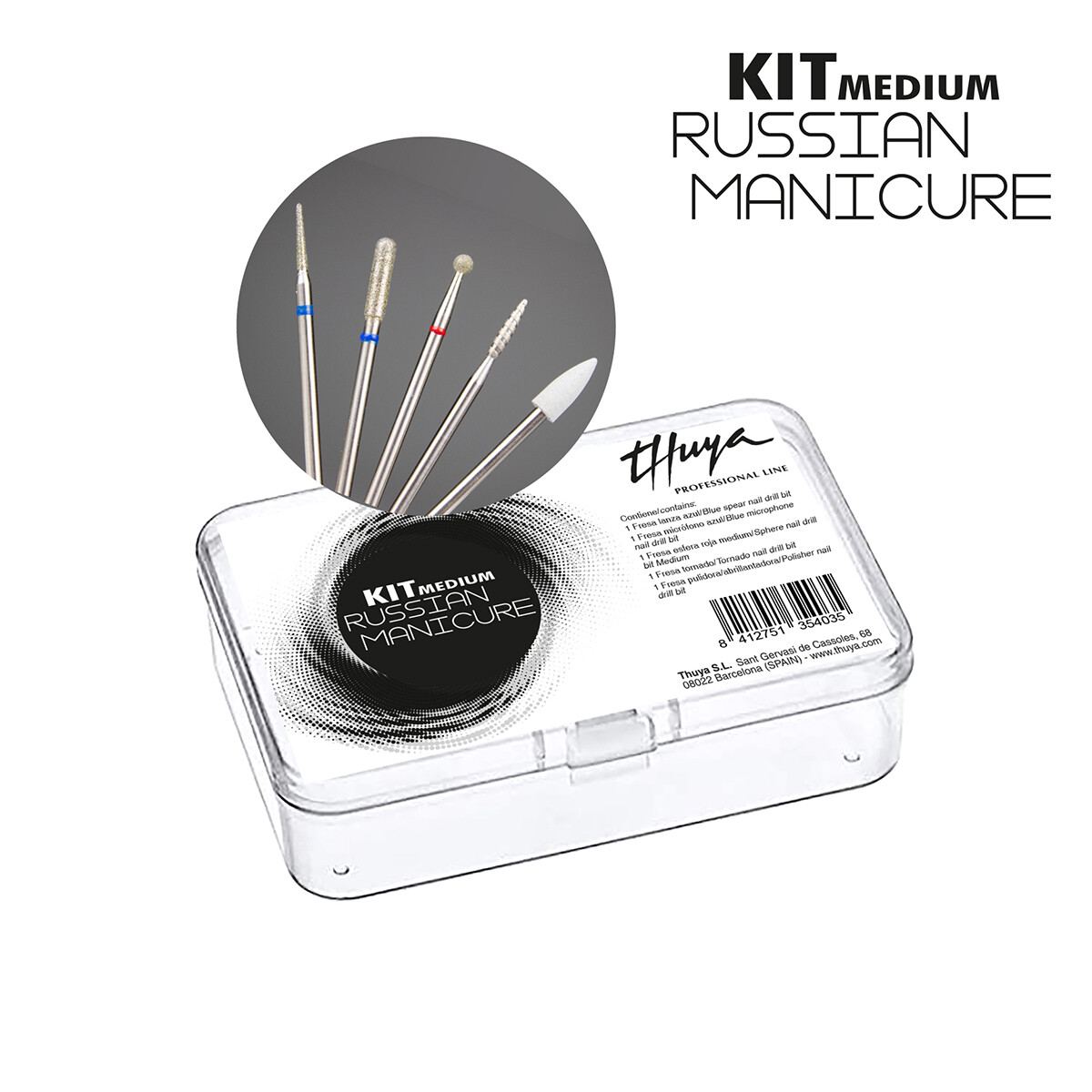 Kit Russian Manicure Thuya - Medium