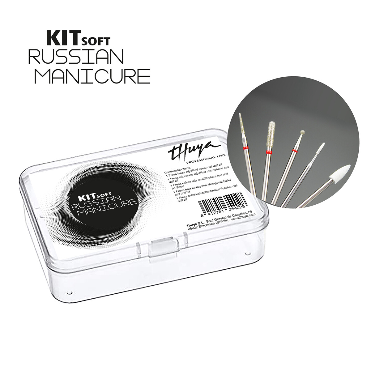 Kit Russian Manicure Thuya - Soft