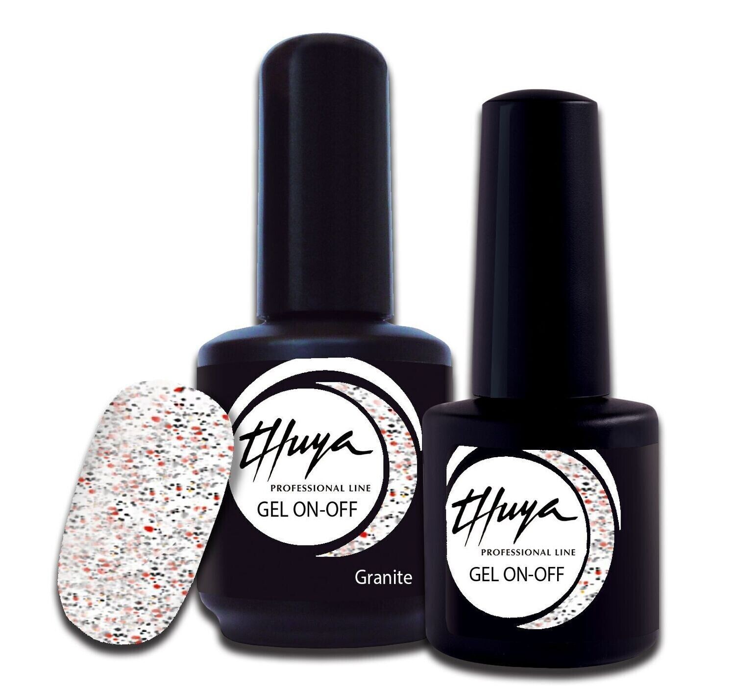 Smalto semipermanente Thuya - Gel ON OFF - 208 - Granite, Formato: 7 ml