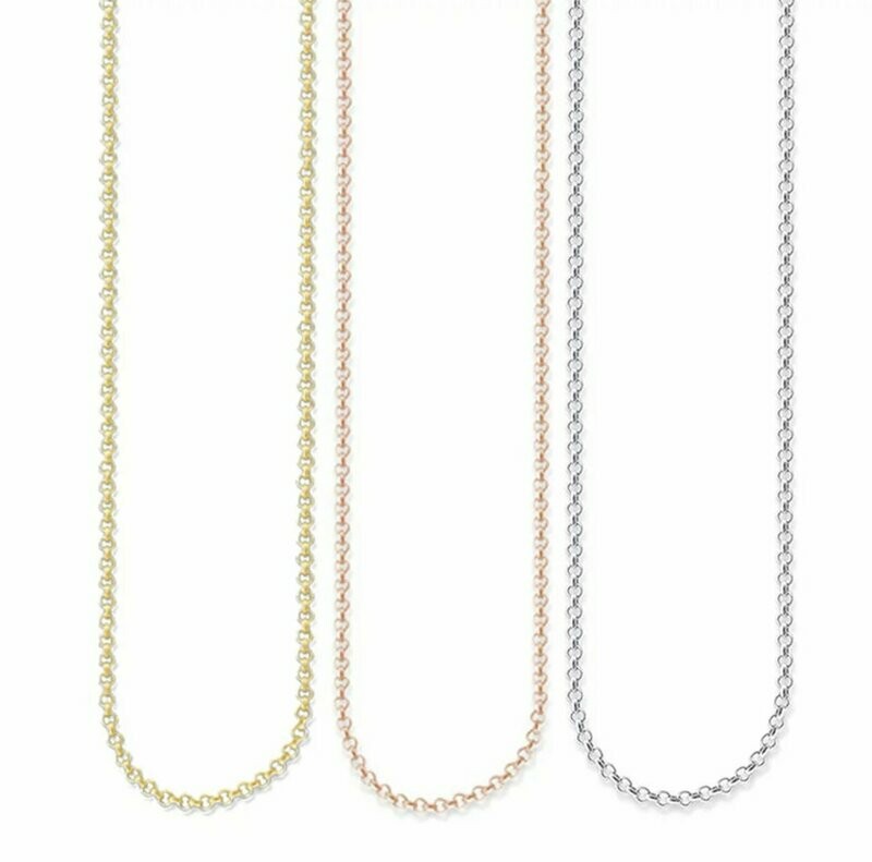 Kette 70 cm in 925 /740k Roségold/ 750K Gelbgold Kette 70 cm in 925 /740k Roségold/ 750K Gelbgold
