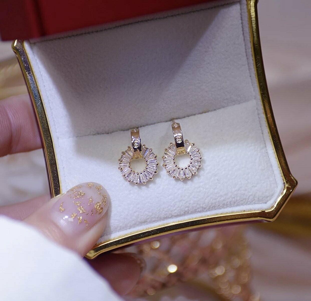 'Kristall' - Ohrringe 14K vergoldet